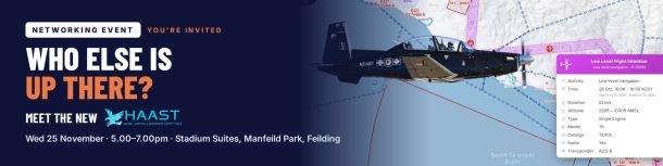 Fenix UAS networking event invitation: Meet the new HAAST, Wednesday 25 November, 5–7pm, Stadium Suites, Manfeild Park, Feilding.